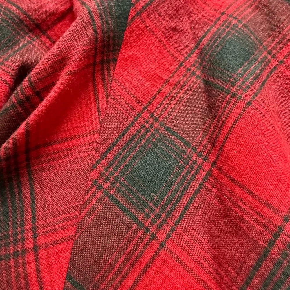 Polo Ralph Lauren Plaid Red and Black Women's Skirt size 6 wool and silk - Picture 3 of 6